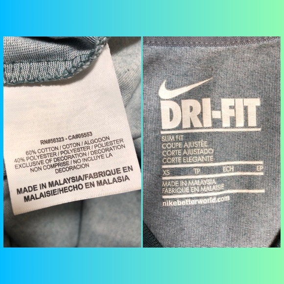 Nike dri-fit short sleeve vneck t-shirt - Picture 4 of 4